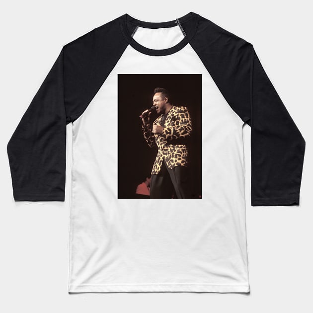 Peabo Bryson Photograph Baseball T-Shirt by Concert Photos